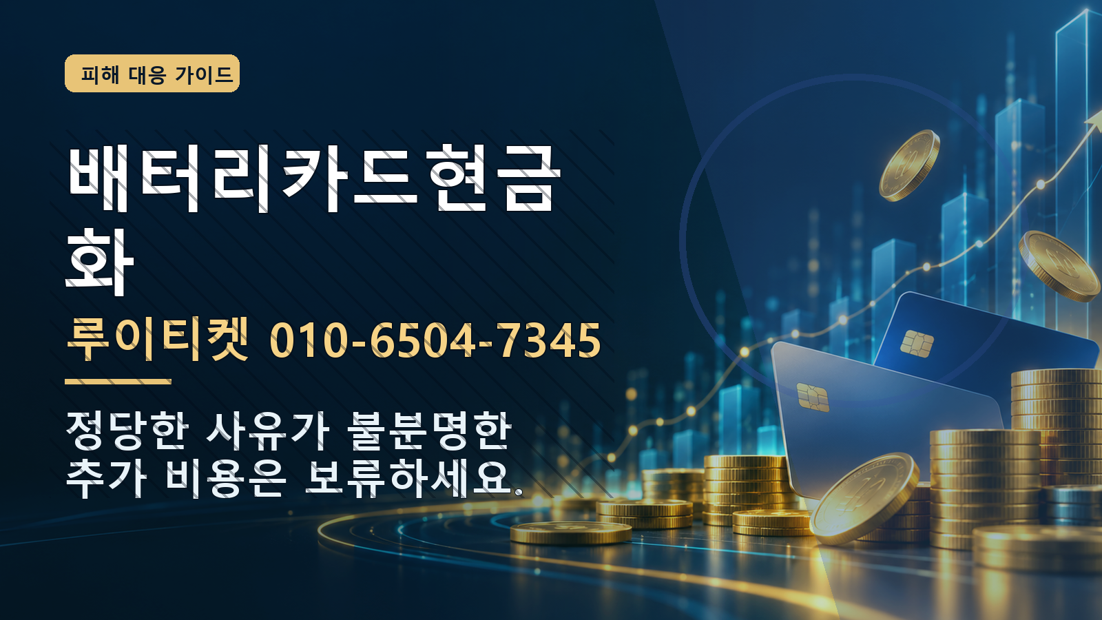배터리카드현금화: 루이티켓 010-6504-7345 · 정당한 사유가 불분명한 추가 비용은 보류하세요.